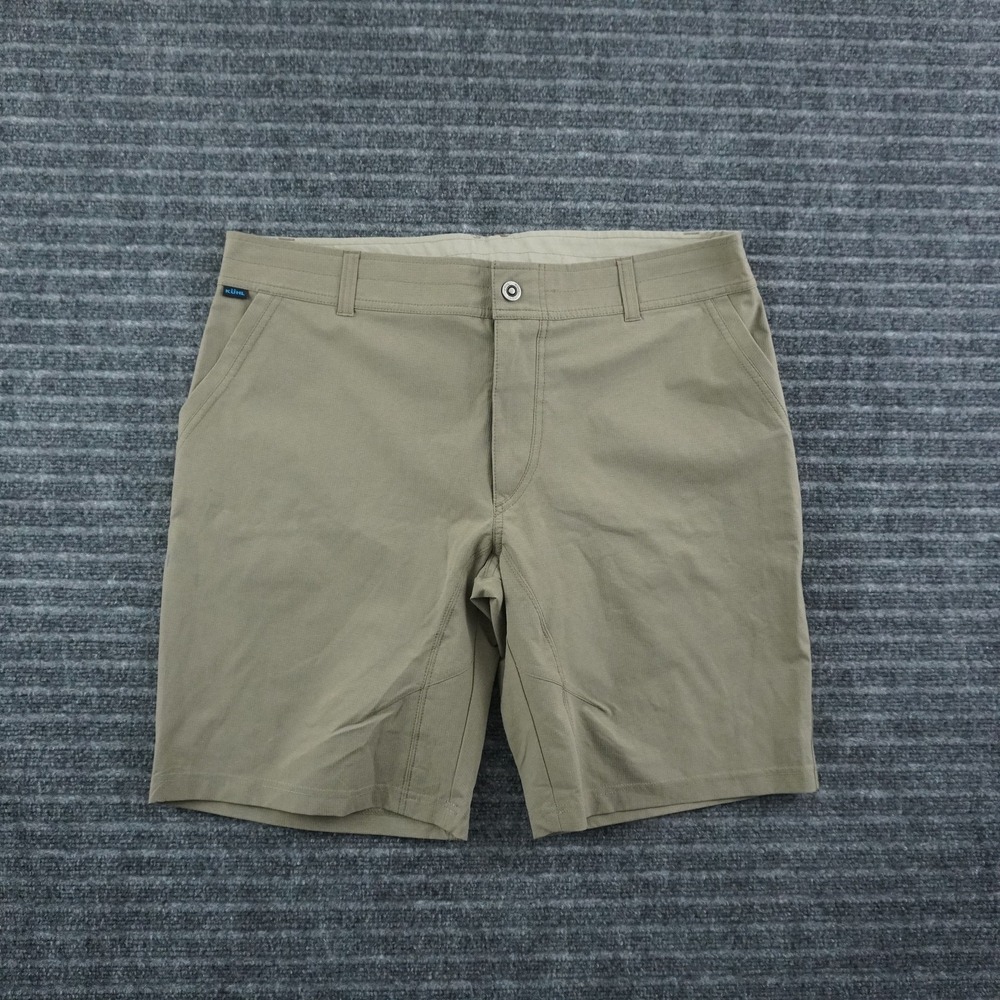 Kuhl Hiking Shorts Mens 38 Khaki Ripstop Stretch Utility Outdoor Trail